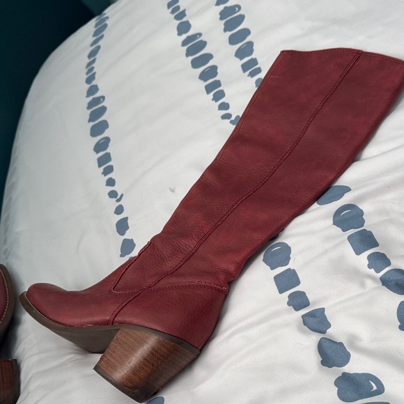 Seychelles Burgundy Heeled Boots - Picture 4 of 8